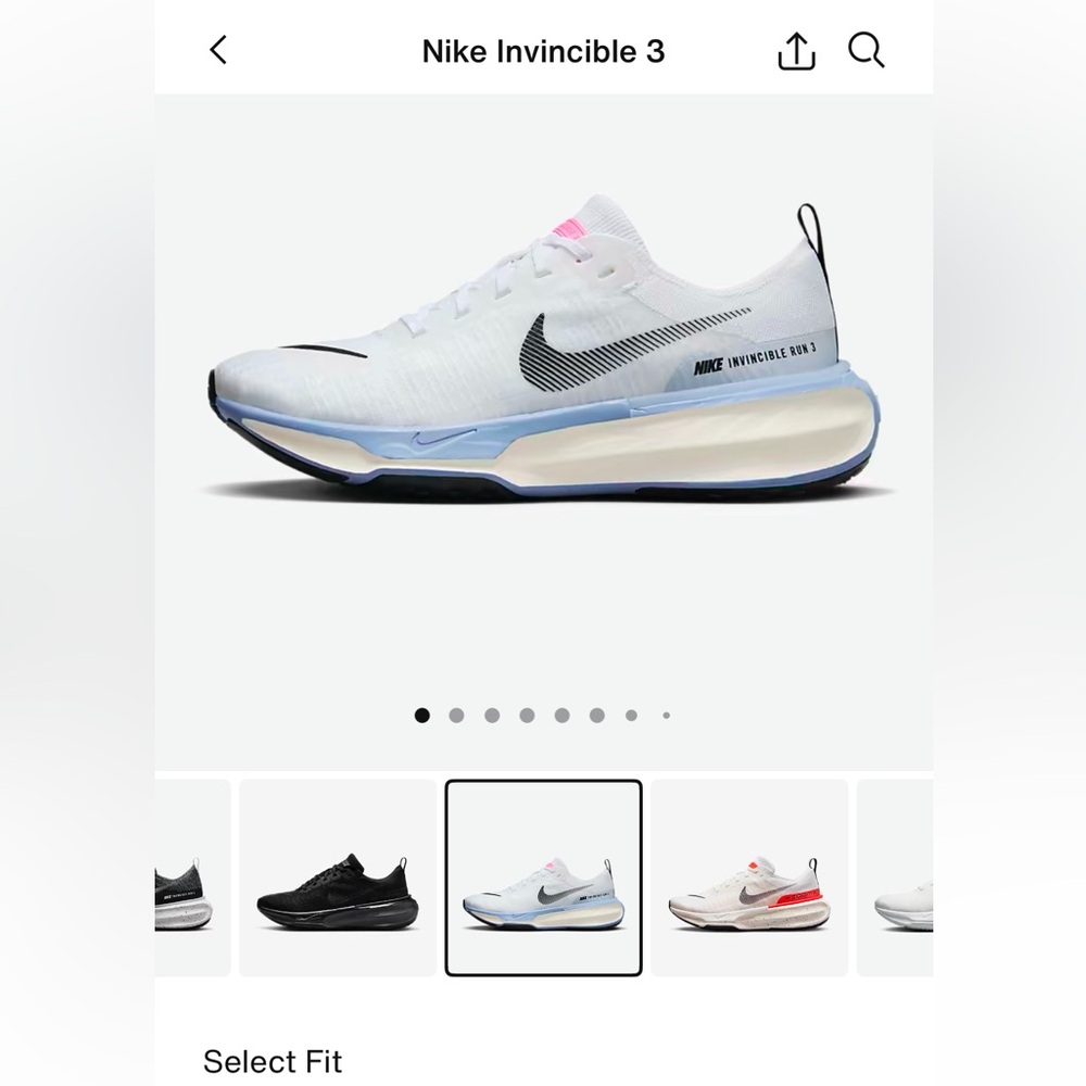 Nike Men’s Invincible Run 3 size 11